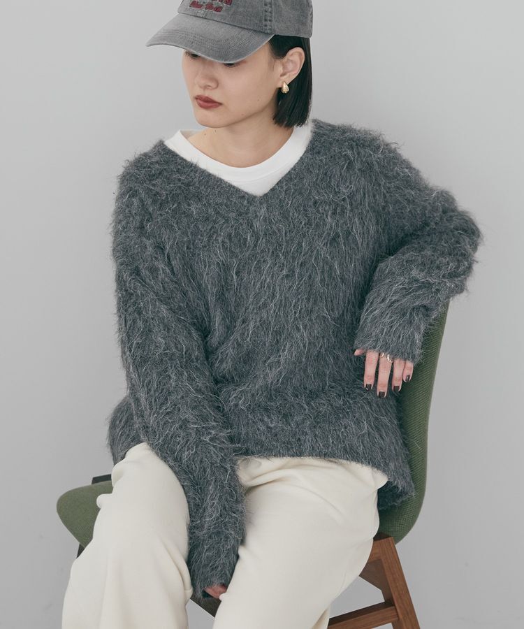 AMERICAN HOLIC「起毛シャギールーズニットプルオーバー」|ニット・セーター|