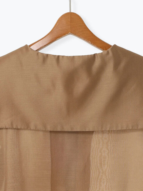 Lugnoncure「セーラーカラーシアーシャツ《2025summer catalog item》」|シャツ・ブラウス|