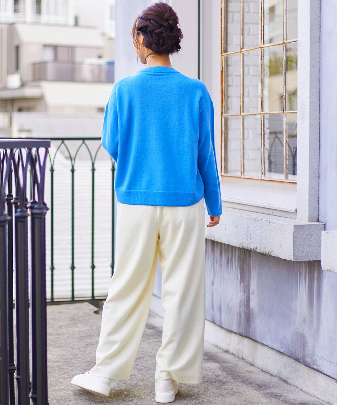 INED「ウール100%クルーネックニット」|ニット・セーター|