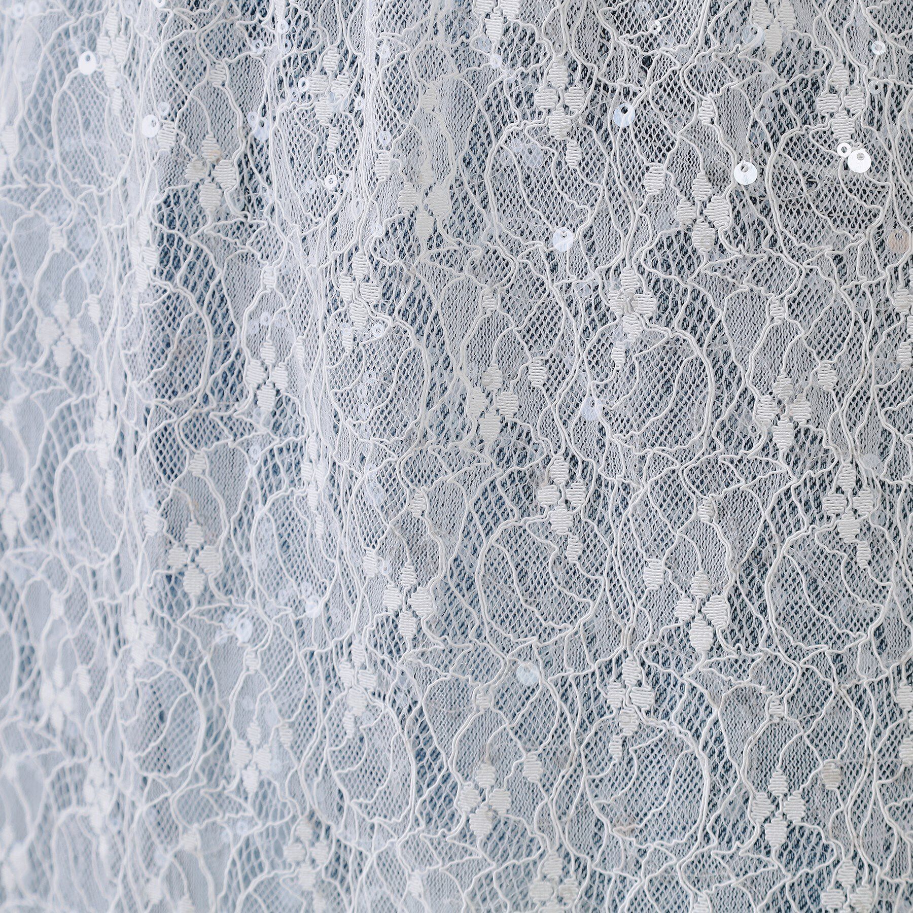 OPAQUE.CLIP「シアーレーススパンコールスカート【洗濯機洗い可】」|スカート|