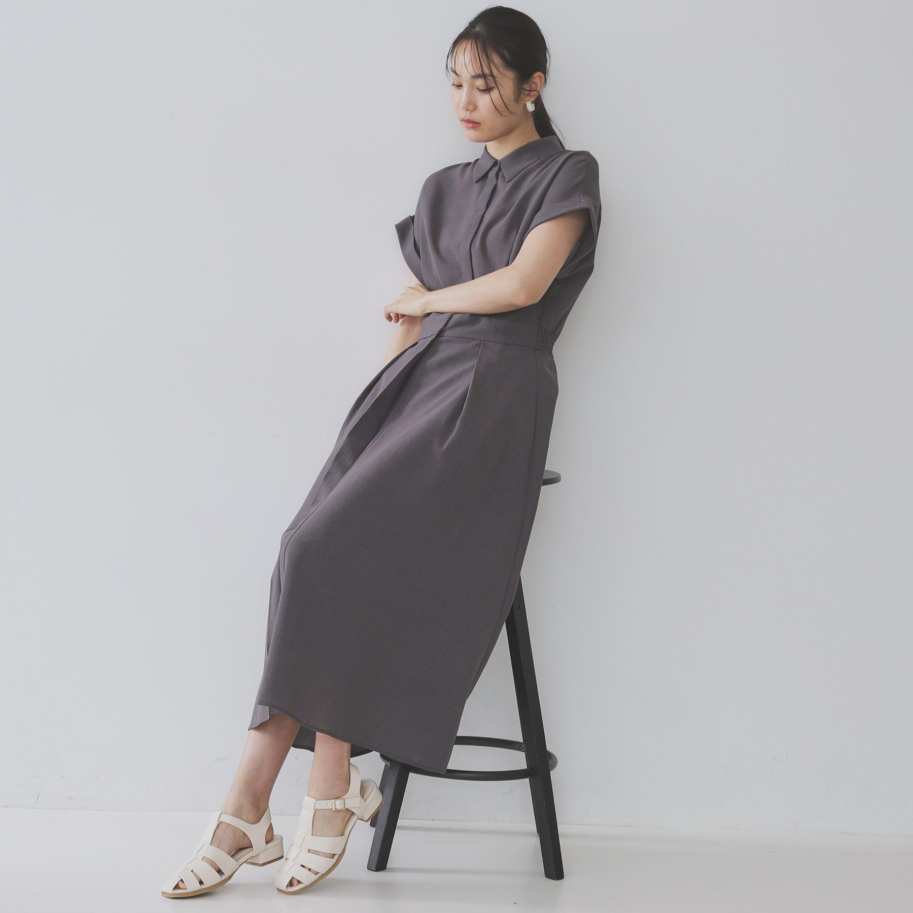 OPAQUE.CLIP「スクエアトゥグルカサンダル」|サンダル|