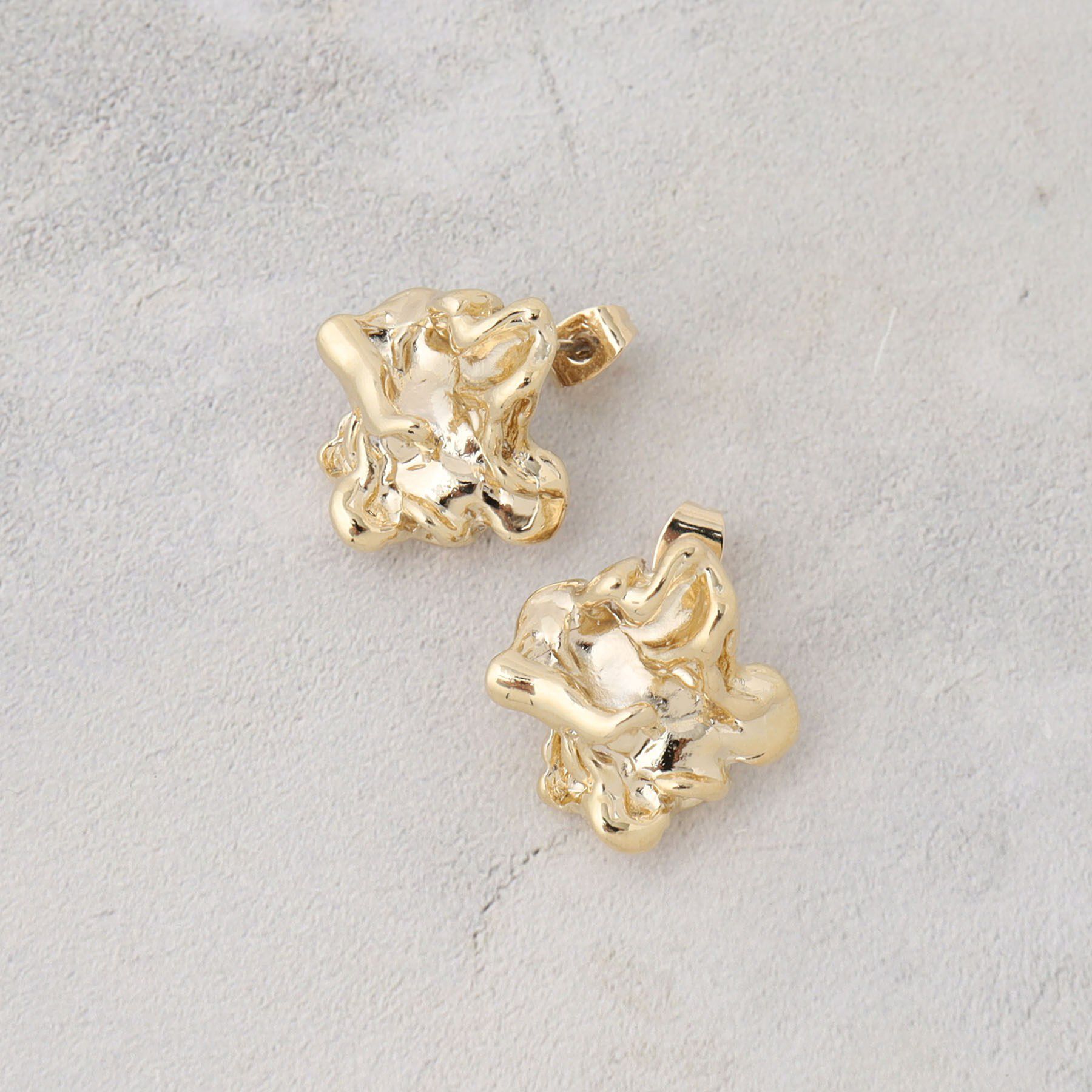 OPAQUE.CLIP「メタルニュアンスデザインピアス」|ピアス|ゴールド(007)