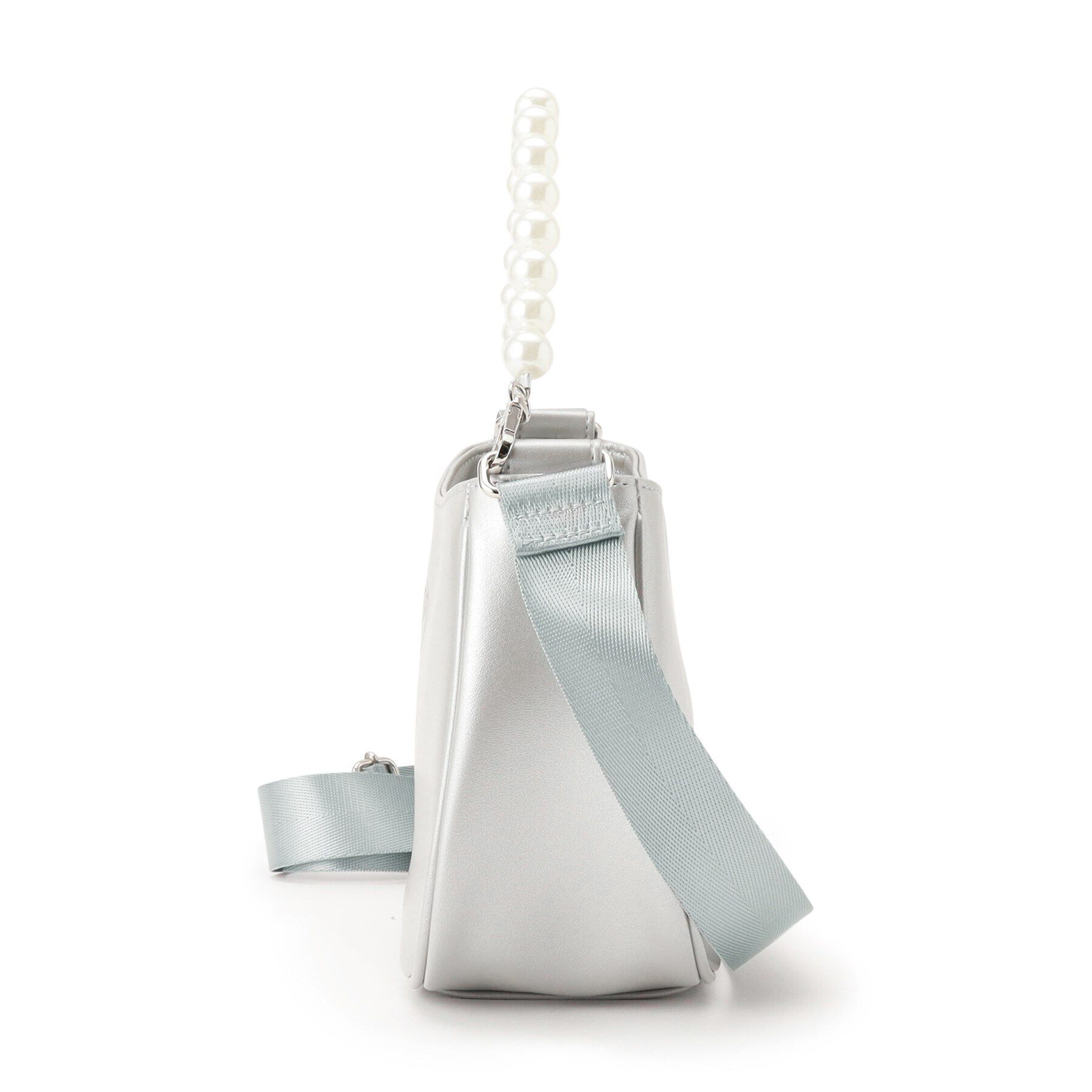 PINK-latte「フェイクパール付きハンドルショルダー」|ショルダー・メッセンジャー|