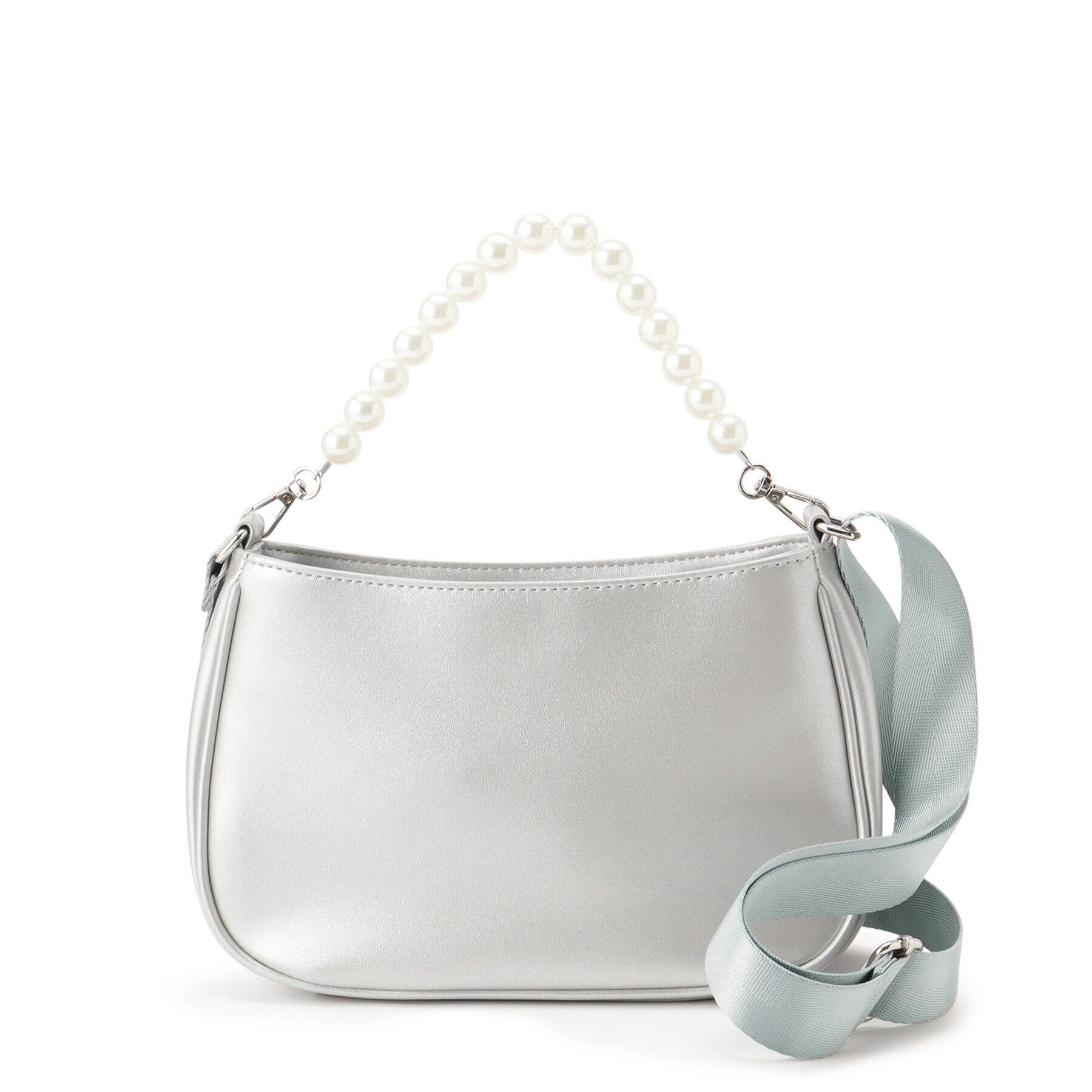 PINK-latte「フェイクパール付きハンドルショルダー」|ショルダー・メッセンジャー|