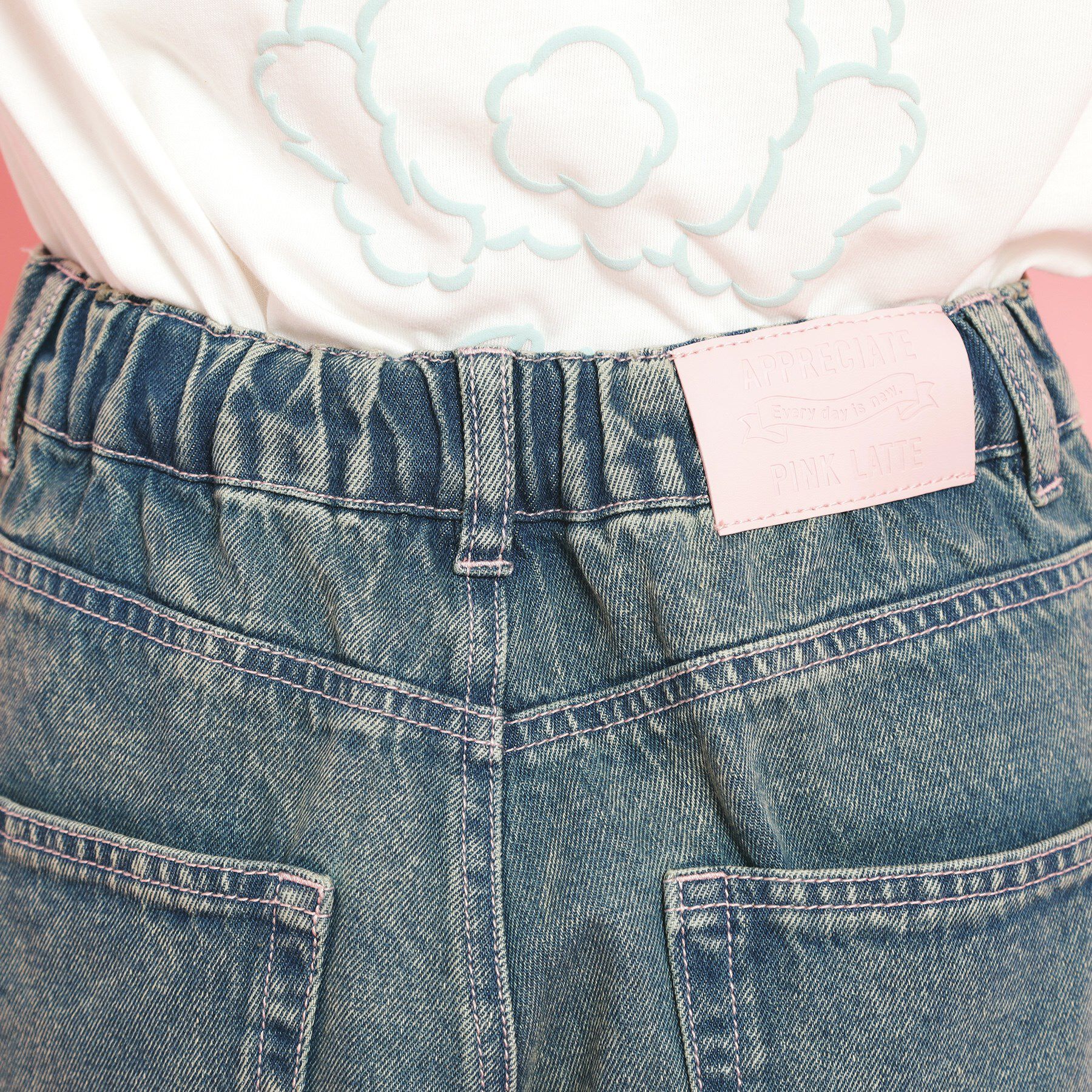 PINK-latte「バレルレッグデニム」|その他|