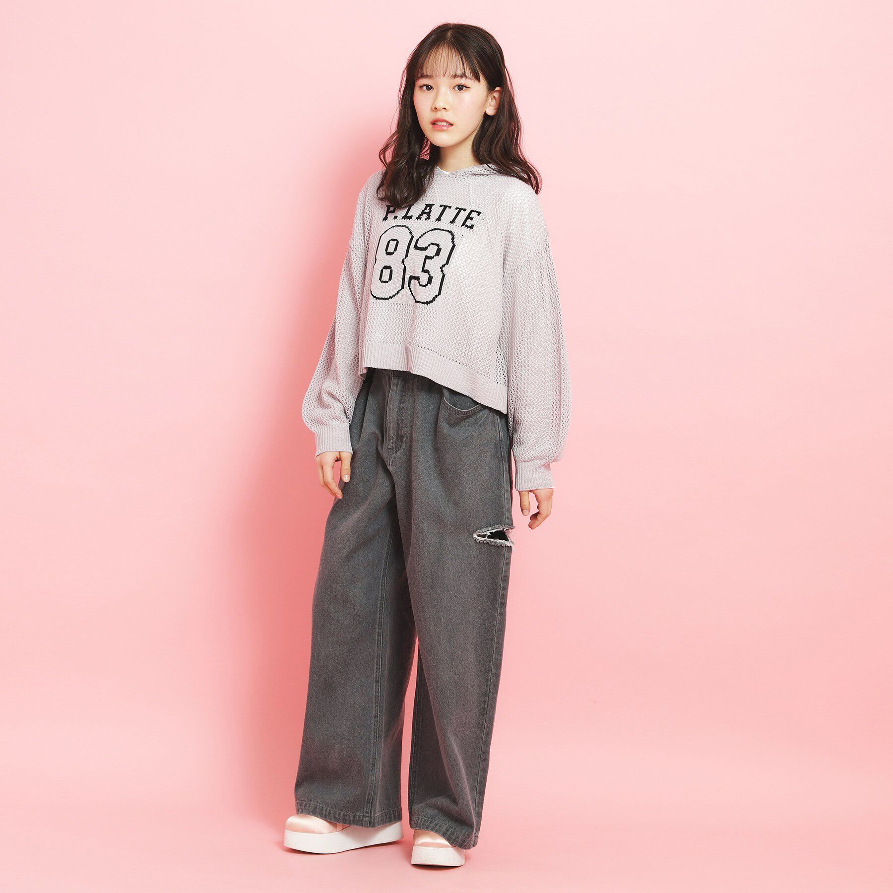 PINK-latte「サイドカットデニム」|その他|