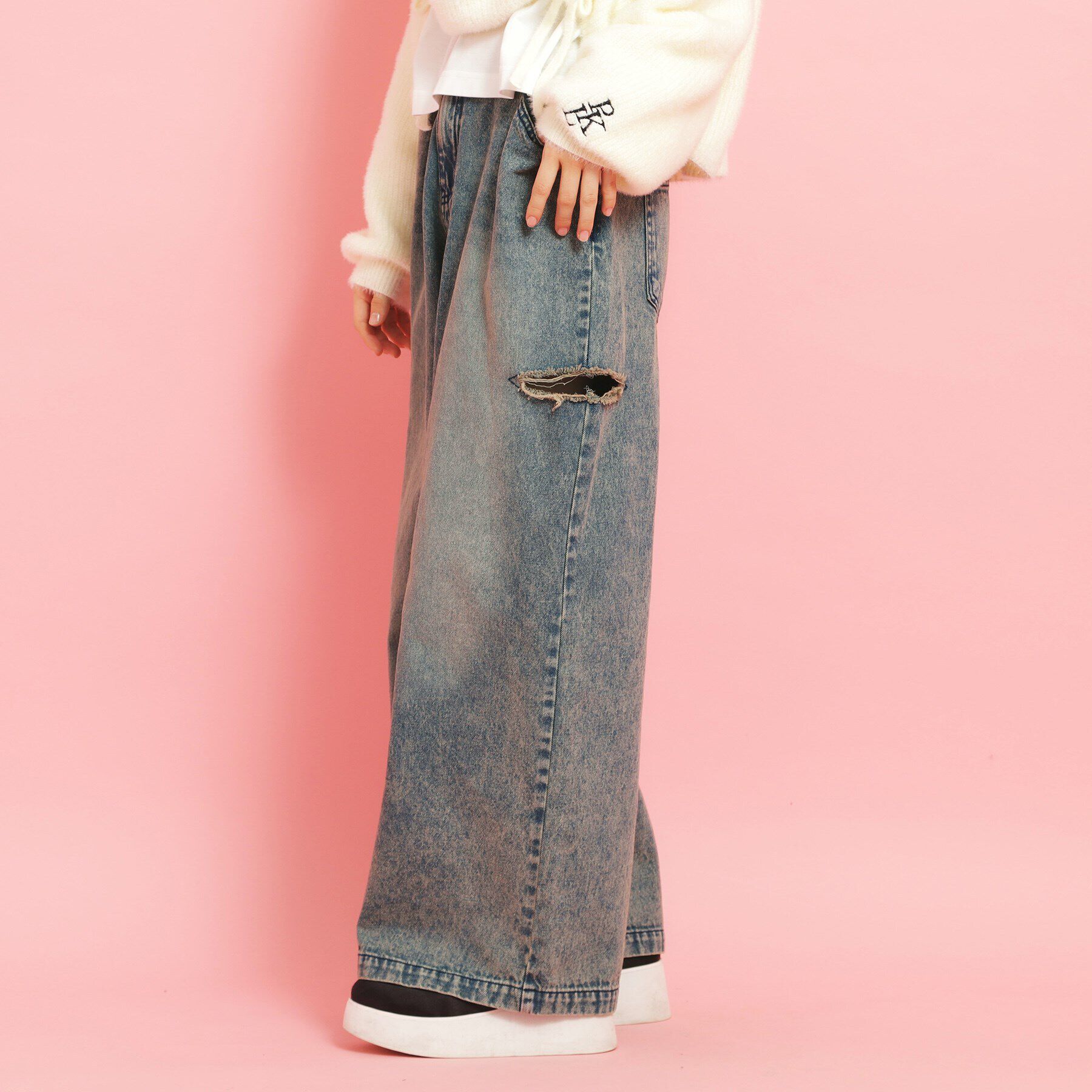 PINK-latte「サイドカットデニム」|その他|