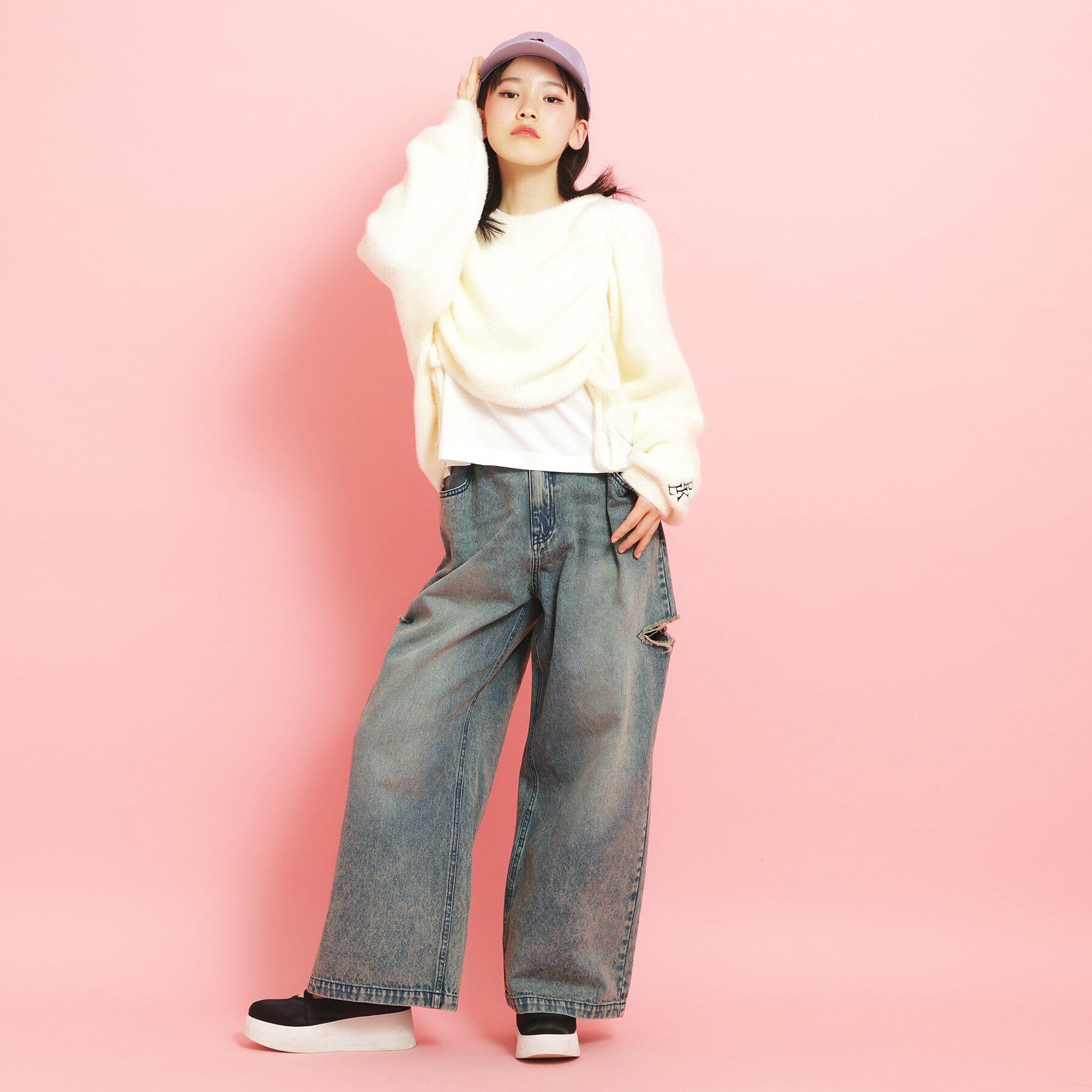 PINK-latte「サイドカットデニム」|その他|