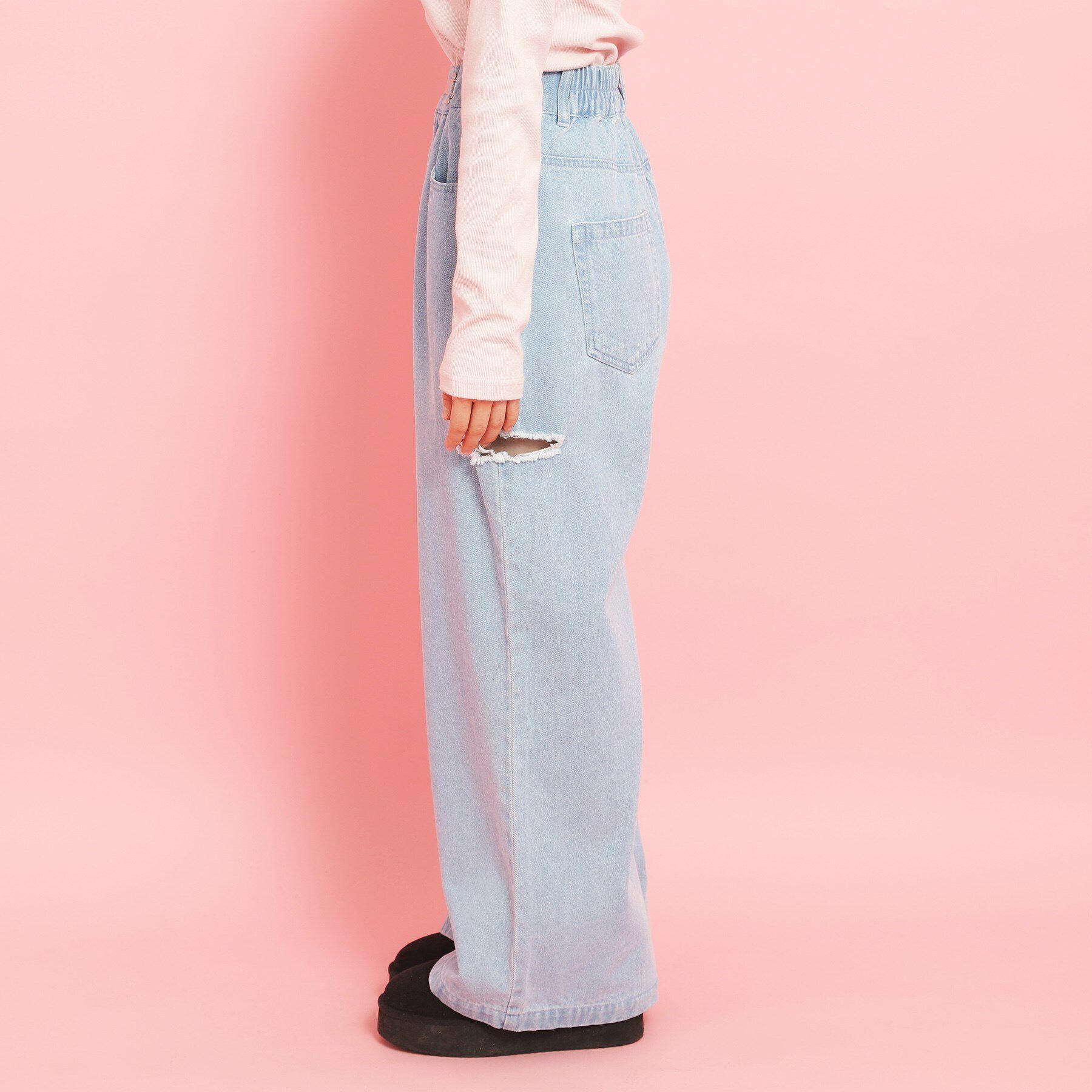 PINK-latte「サイドカットデニム」|その他|