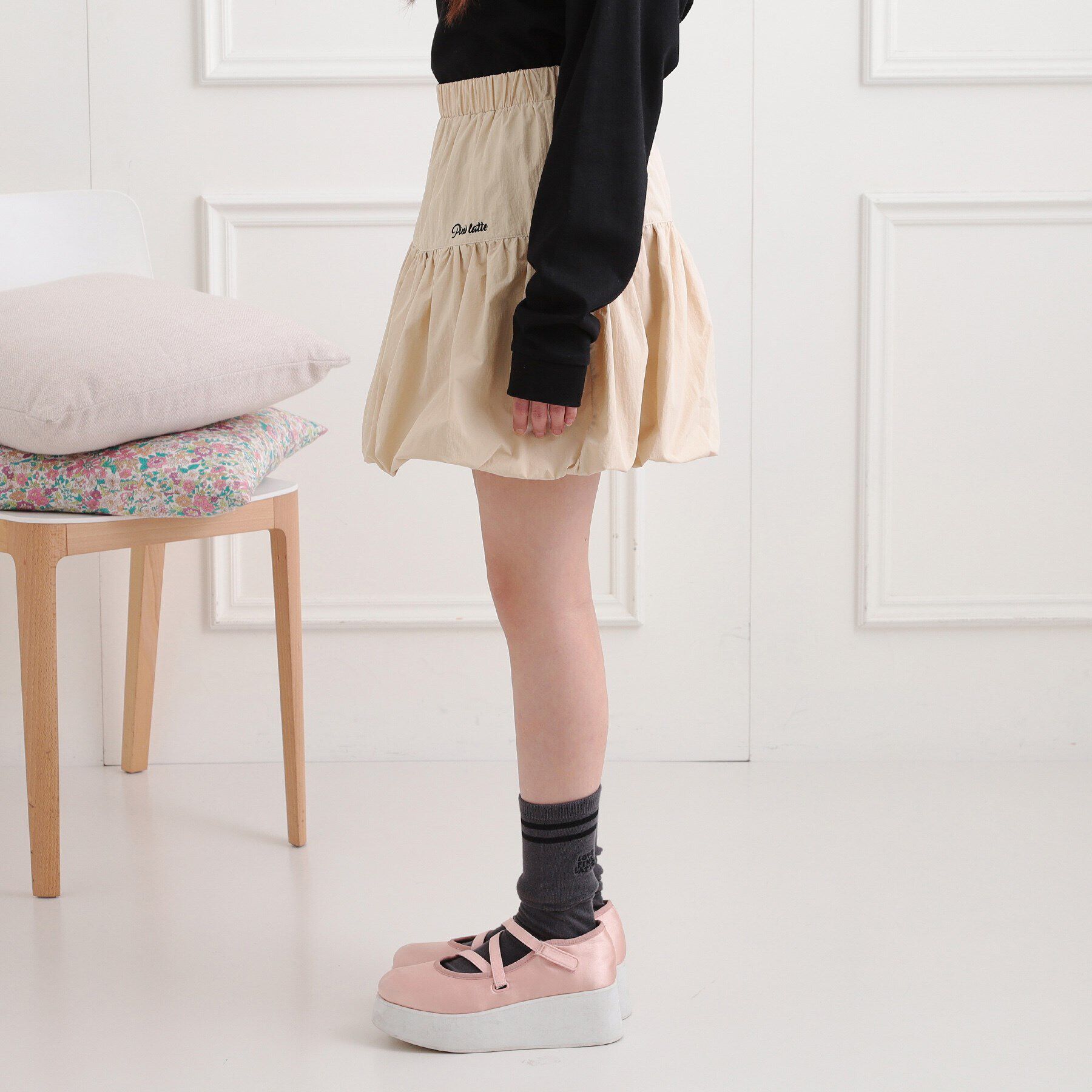 PINK-latte「シンプルバルーンスカート」|スカート|