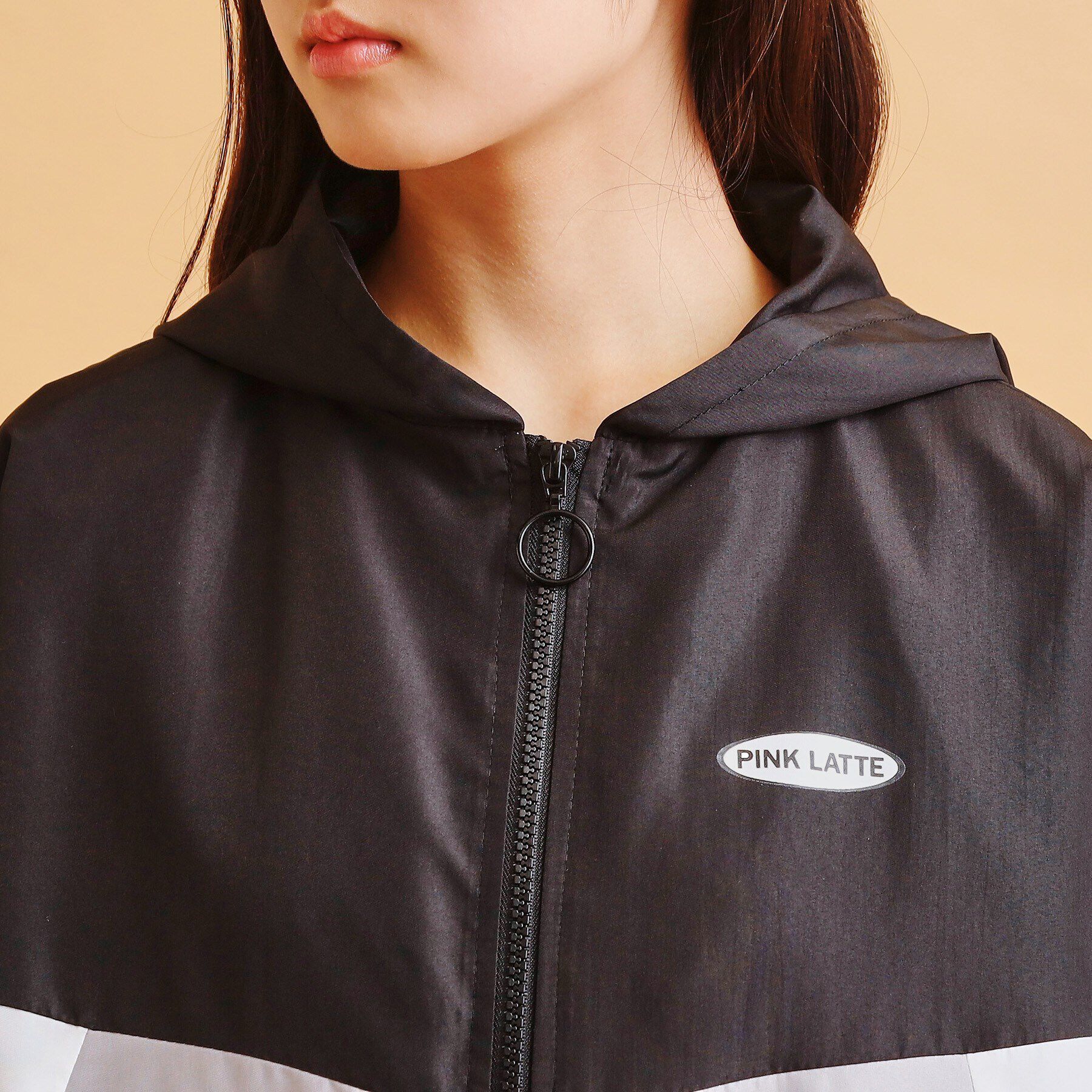 PINK-latte「配色切替ブルゾン」|ブルゾン・スタジャン|