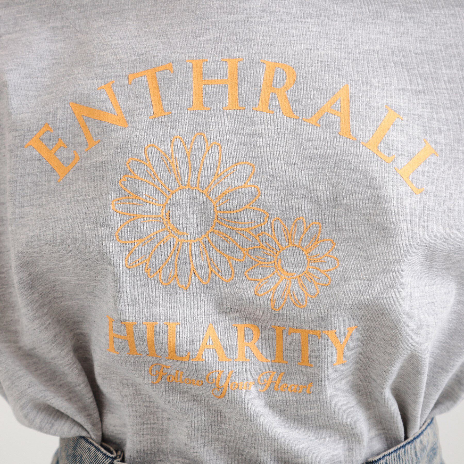 PINK-latte「フラワーモチーフTシャツ」|Tシャツ・カットソー|