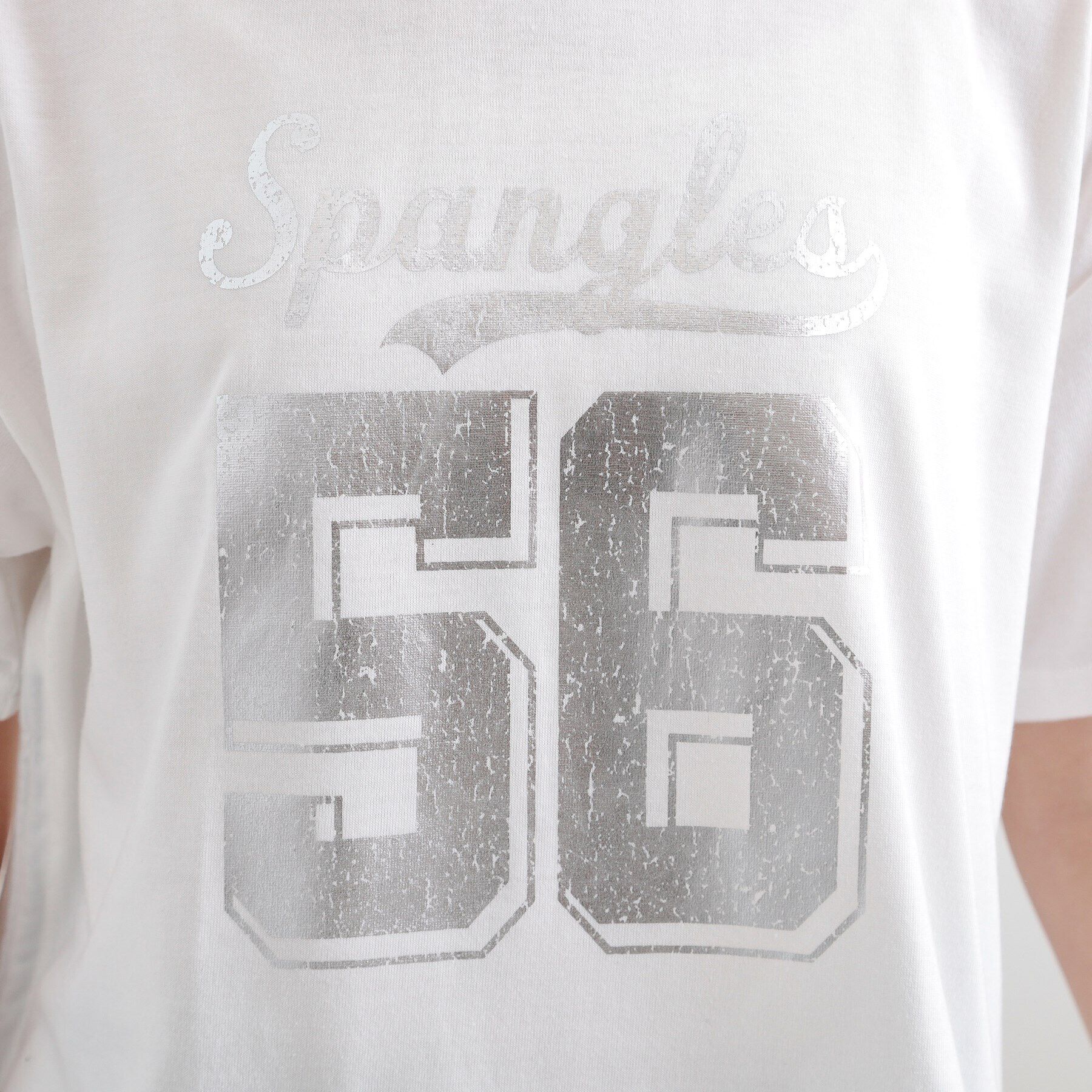 PINK-latte「サイドアジャスターナンバリングTシャツ」|Tシャツ・カットソー|