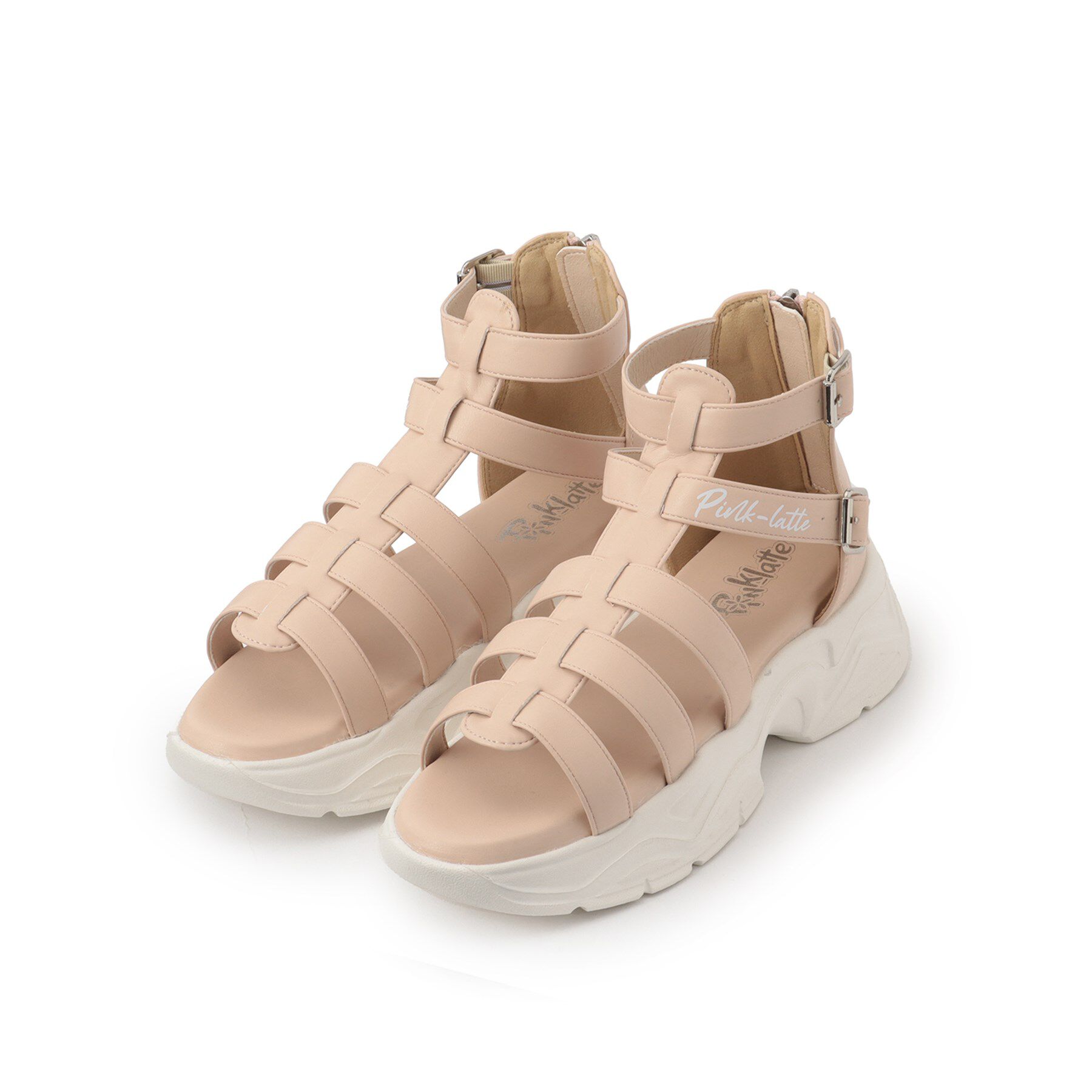 PINK-latte「フラットソールサンダル」|サンダル|