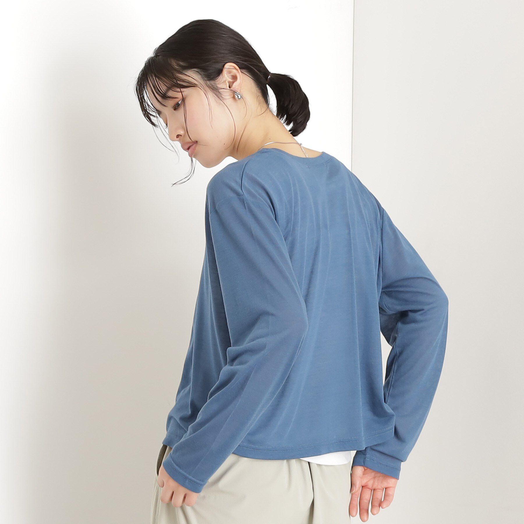 THE SHOP TK「シアーカーデ＆タンクトップ【セットアイテム/洗える】」|カーディガン|