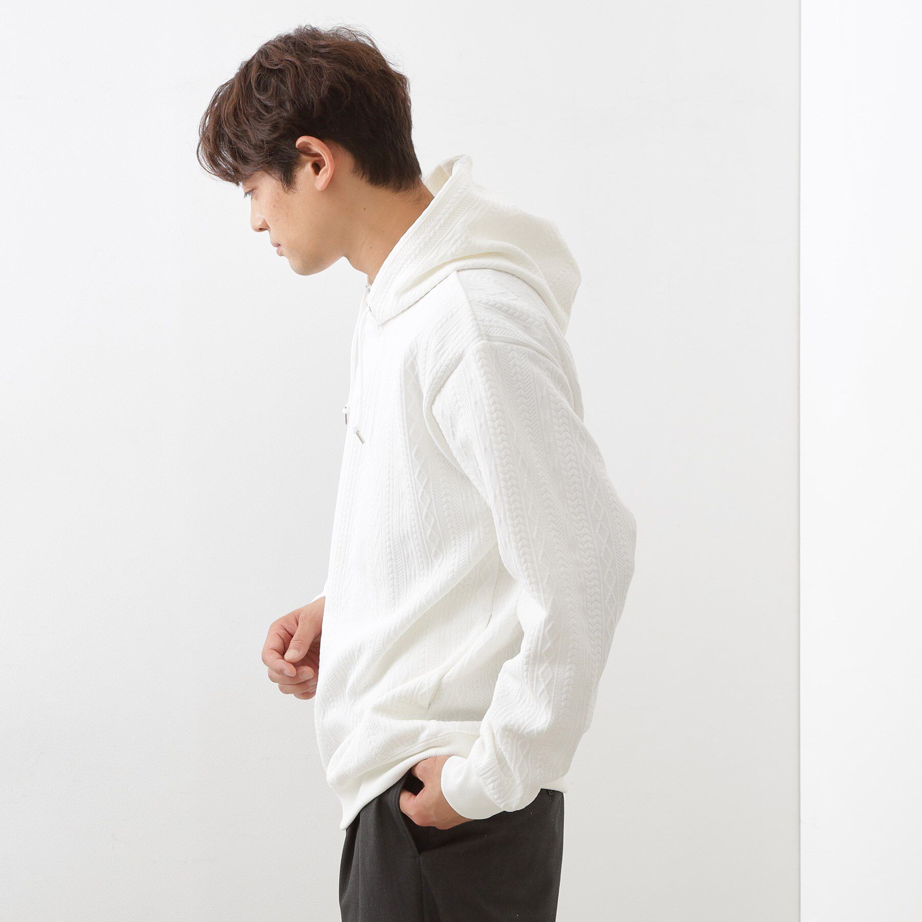 THE SHOP TK「フクレキルトパーカ 【洗濯機OK】」|パーカー|