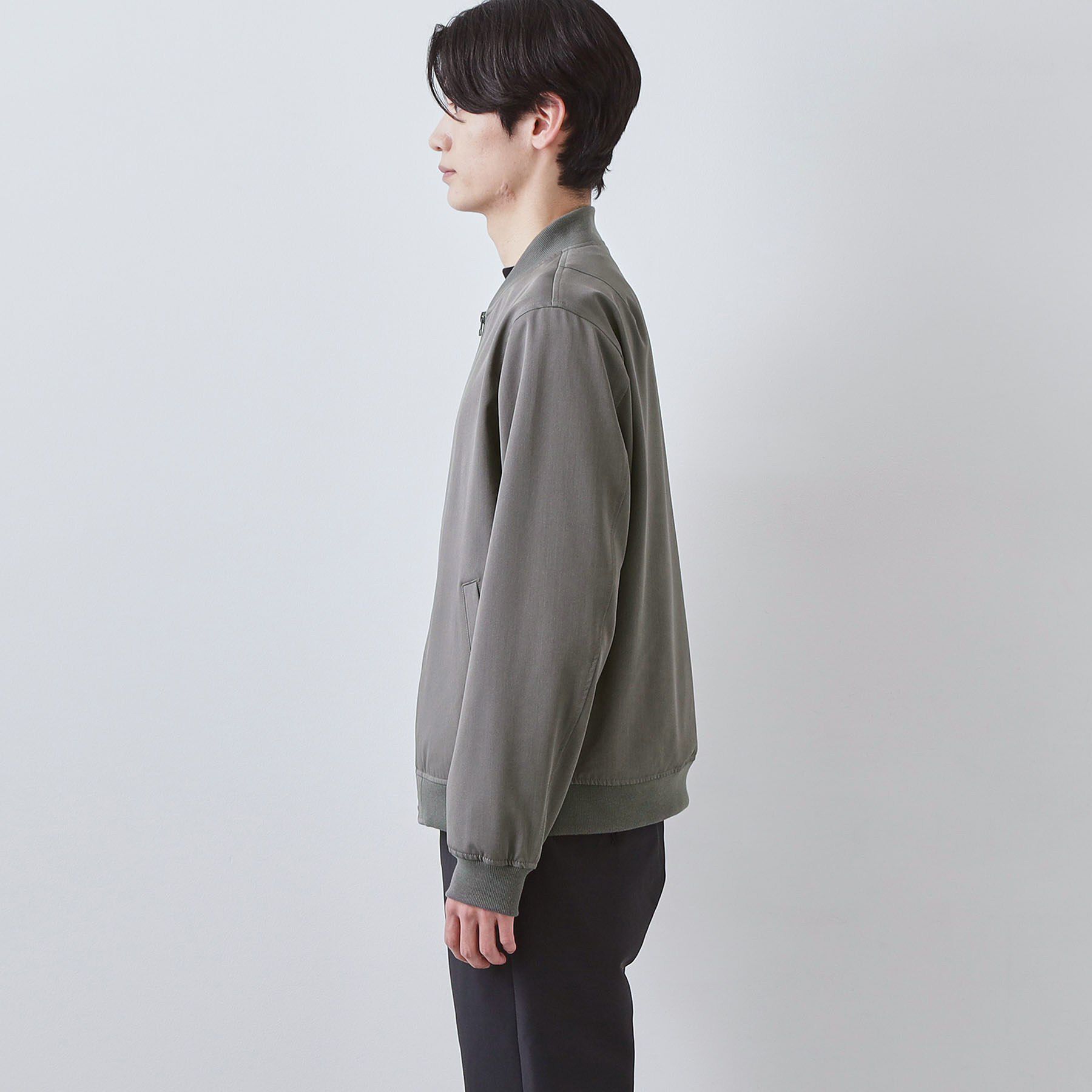 THE SHOP TK「Flexline ストレッチリブブルゾン」|ブルゾン・スタジャン|