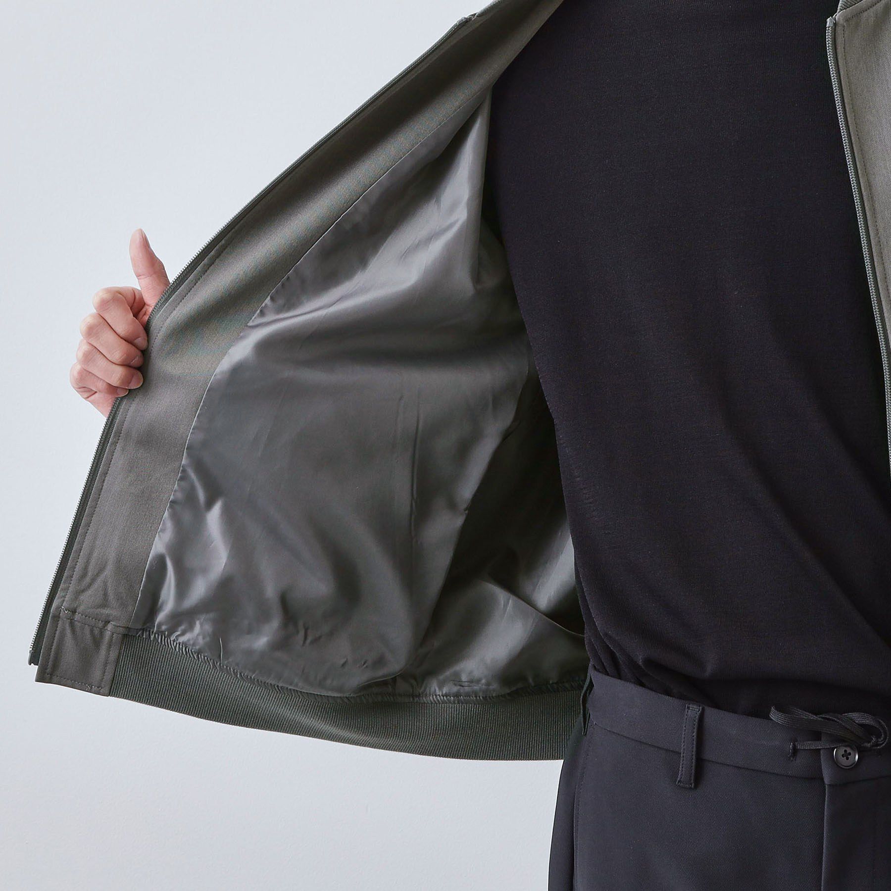 THE SHOP TK「Flexline ストレッチリブブルゾン」|ブルゾン・スタジャン|