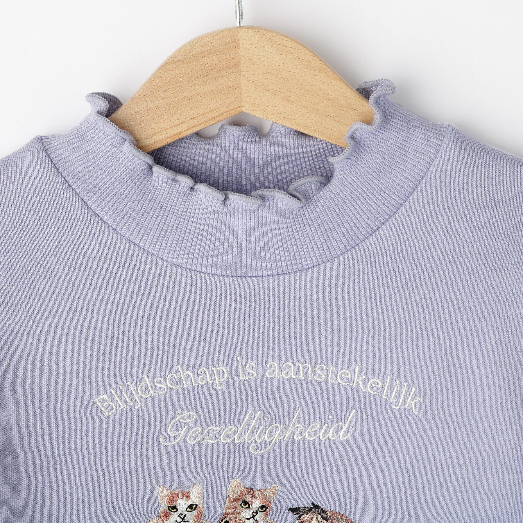 SHOO･LA･RUE「【100-150cm】モチーフ刺繍使いスウェット」|その他|