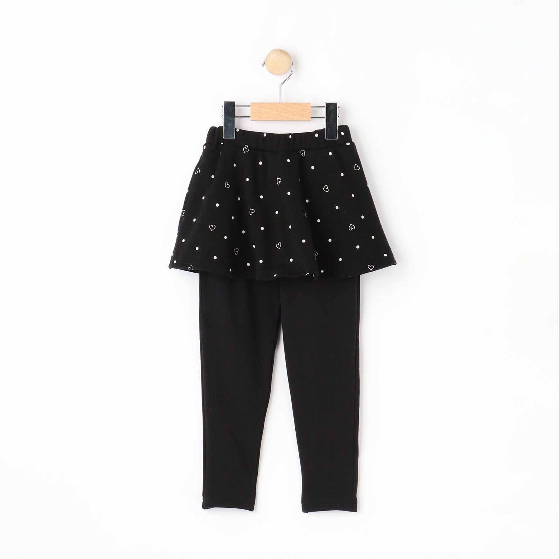 SHOO･LA･RUE「【100-150cm】裏シャギースカッツ」|スカート|ブラック(119)