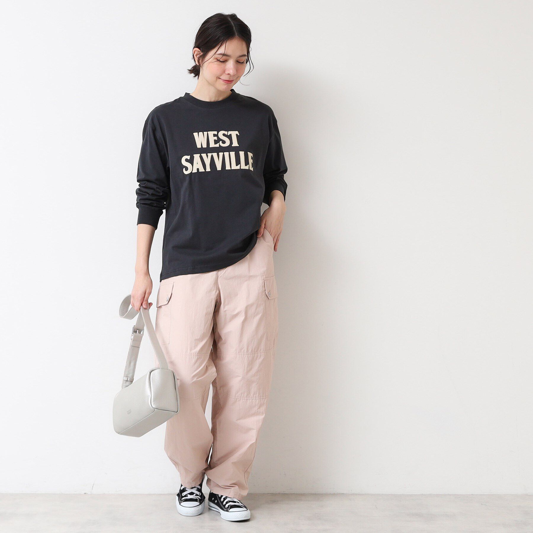 Dessin「【ユニセックス・洗える】ロングスリーブロゴTシャツ」|Tシャツ・カットソー|