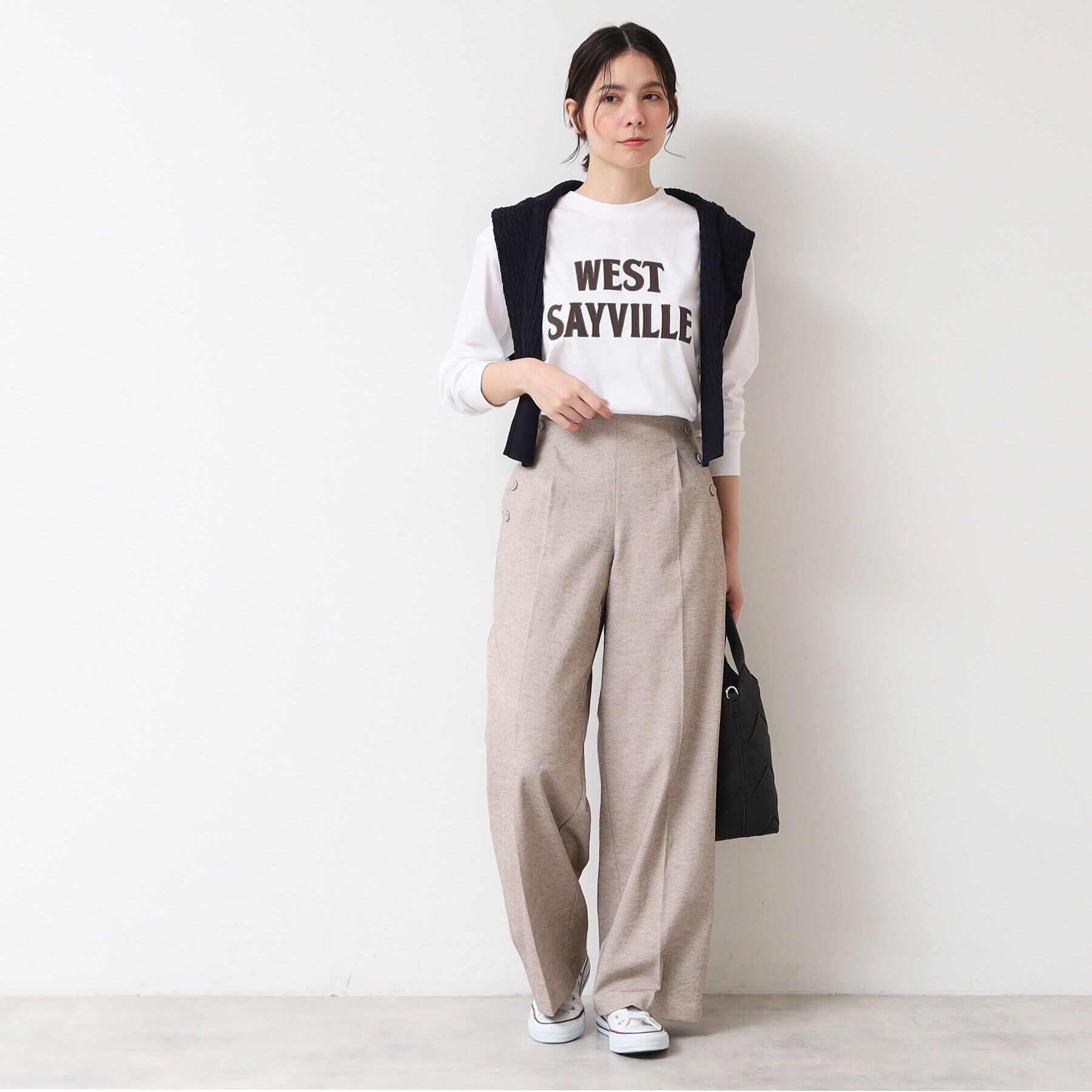 Dessin「【ユニセックス・洗える】ロングスリーブロゴTシャツ」|Tシャツ・カットソー|