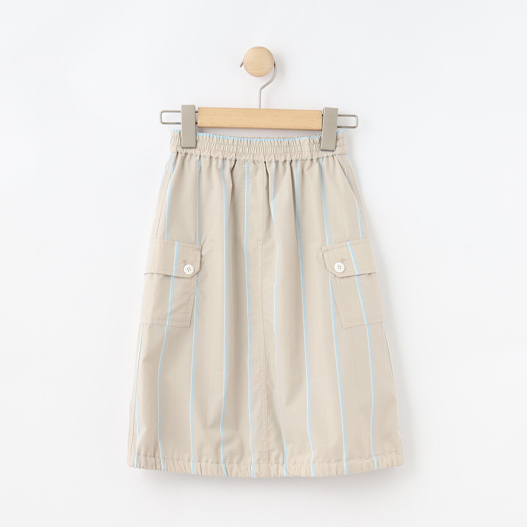 Dessin「【リンクコーデ】ストライプスカート」|スカート|グレージュ(350)