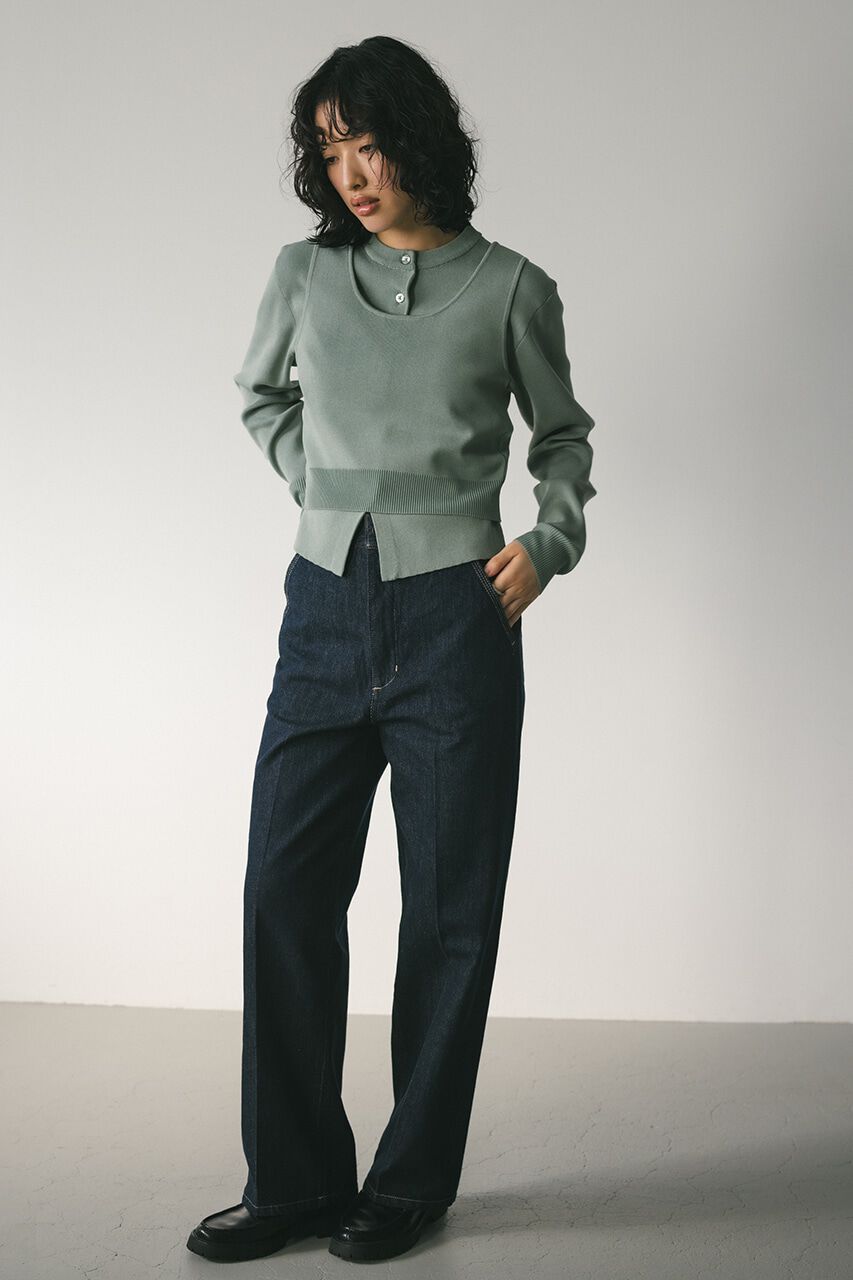 STYLEMIXER「センタープレスデニム」|デニム|