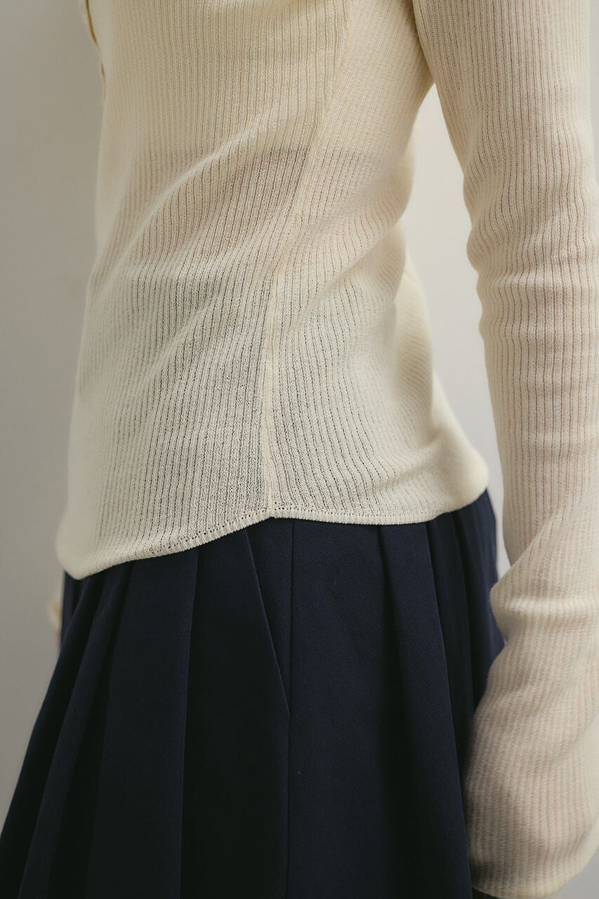 STYLEMIXER「ヘンリーネックシアーニット」|ニット・セーター|