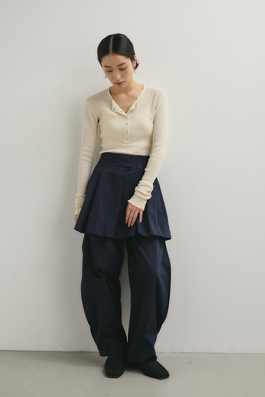 STYLEMIXER「ヘンリーネックシアーニット」|ニット・セーター|