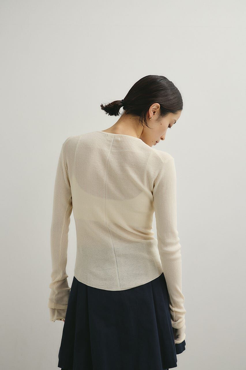 STYLEMIXER「ヘンリーネックシアーニット」|ニット・セーター|