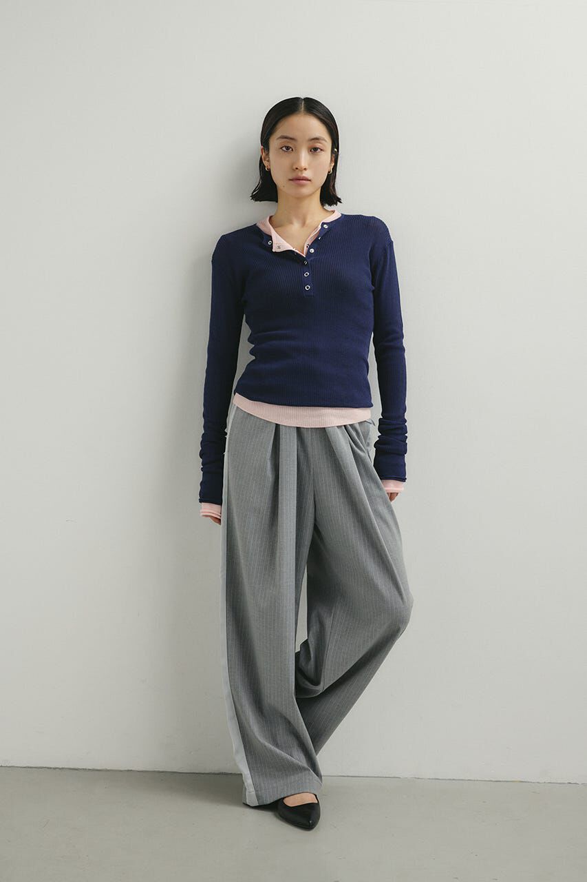 STYLEMIXER「ヘンリーネックシアーニット」|ニット・セーター|