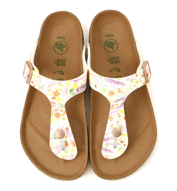 BIRKENSTOCK「【ビルケンシュトック】ギゼ/サマーフローラルローズ ビルコフロー ヴィーガン/サンダル レディース」|サンダル|