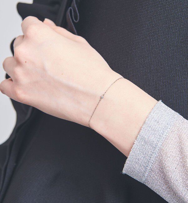 UNITED ARROWS「【別注】＜les bonbon＞プラチナ ダイヤモンド ブレスレット」|ブレスレット・バングル|SILVER