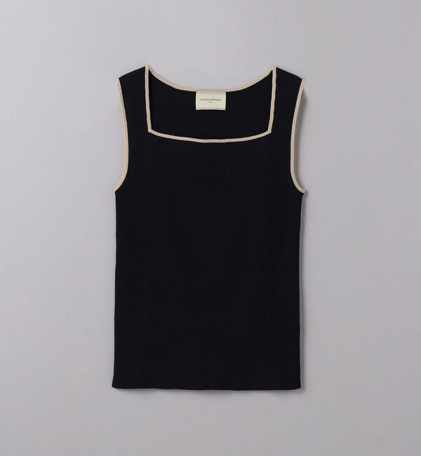 UNITED ARROWS「リブ スクエアネック ニットキャミソール」|ニット・セーター|