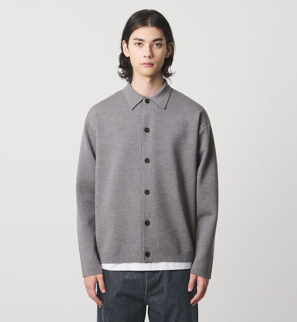 UNITED ARROWS「ウール カシミヤ スウェット ポロカラー カーディガン」|カーディガン|