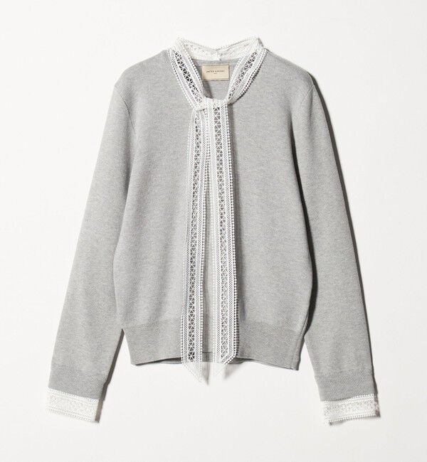 UNITED ARROWS「4WAY ボウタイレース ニット」|ニット・セーター|LT.GRAY