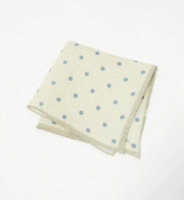 UNITED ARROWS「＜molteni＞ ドットプリント ポケットチーフ」|ハンカチ|BEIGE