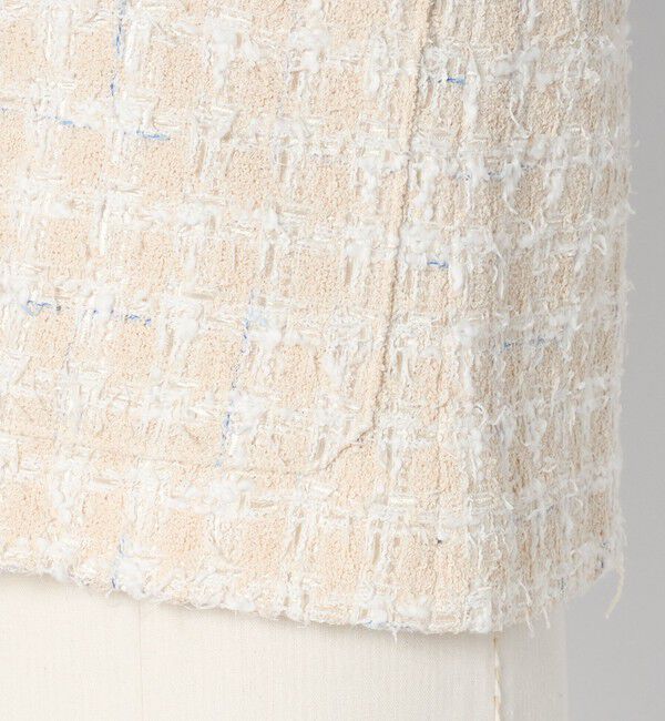 UNITED ARROWS green label relaxing「ファンシー ツイードライク ポケット ノーカラー ジャケット」|ノーカラージャケット|