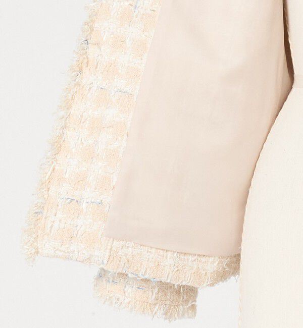 UNITED ARROWS green label relaxing「ファンシー ツイードライク ポケット ノーカラー ジャケット」|ノーカラージャケット|