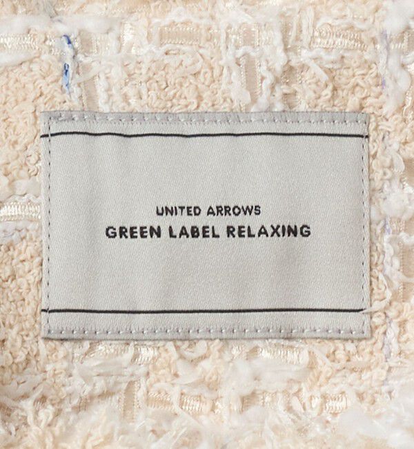 UNITED ARROWS green label relaxing「ファンシー ツイードライク ポケット ノーカラー ジャケット」|ノーカラージャケット|