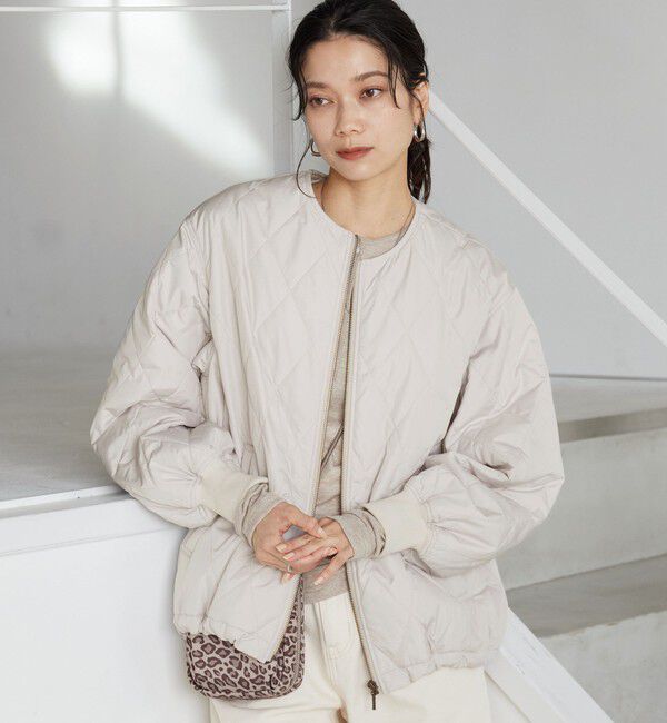 UNITED ARROWS green label relaxing「ダイヤ キルティング ブルゾン 撥水」|ブルゾン・スタジャン|