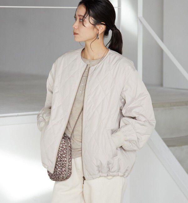 UNITED ARROWS green label relaxing「ダイヤ キルティング ブルゾン 撥水」|ブルゾン・スタジャン|