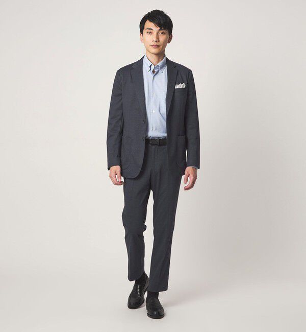 UNITED ARROWS green label relaxing「A+ プリントジャージ 2B スタンダード セットアップ ジャケット -ウォッシャブル・ストレッチ-」|テーラードジャケット|