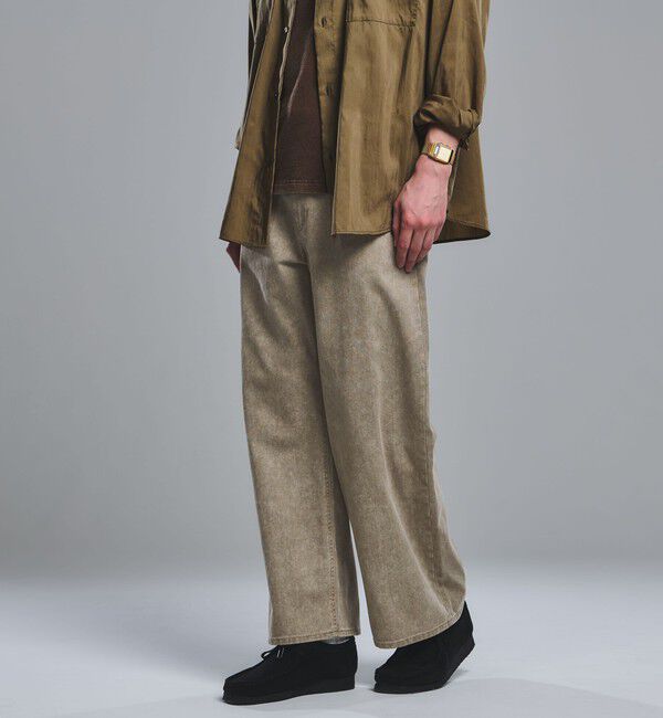 UNITED ARROWS green label relaxing「プリント バイオ バギー パンツ」|その他|BEIGE