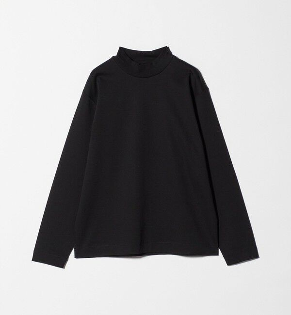 UNITED ARROWS green label relaxing「L/A ポンチ モックネック カットソー -抗菌-」|Tシャツ・カットソー|BLACK