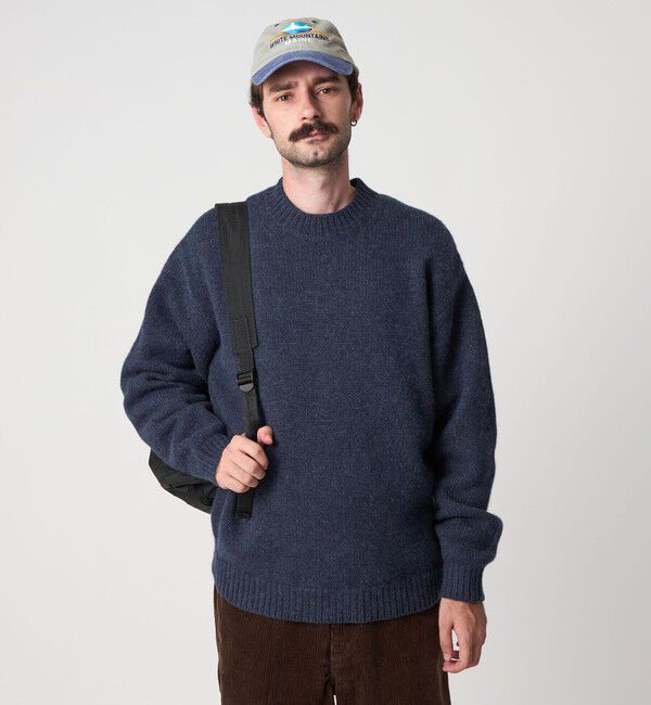 Steven Alan＞ ハミルトンラムズウール ハイクルーネック ニット