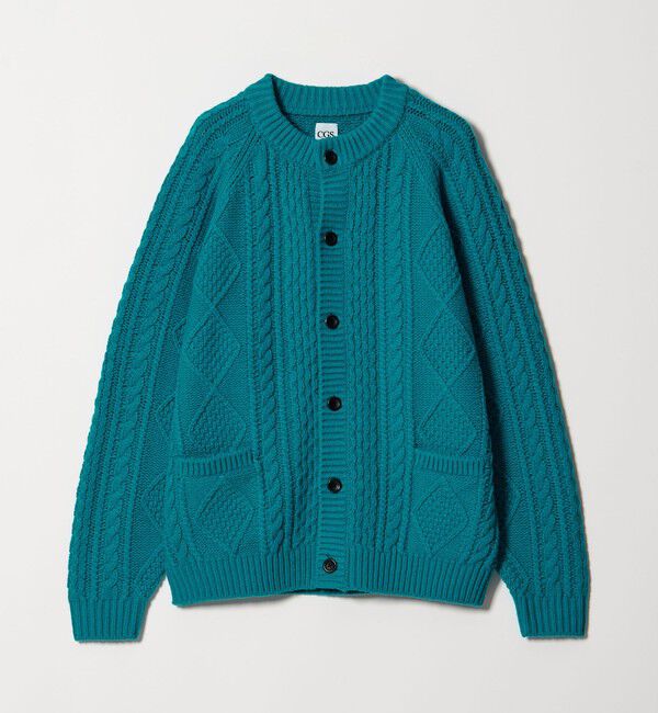 California General Store「＜CGS.＞フィッシャーマン カーディガン」|カーディガン|TURQUOISE