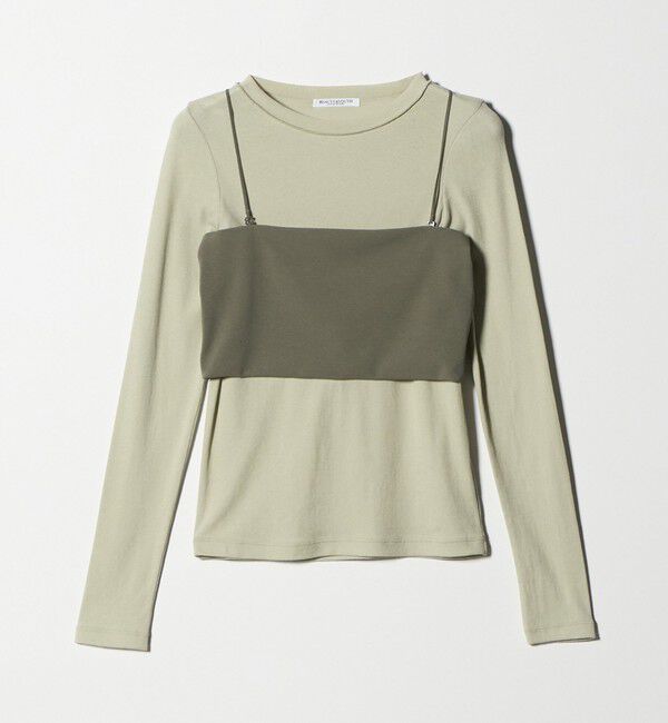 BEAUTY&YOUTH UNITED ARROWS「コットンポリウレタン ロングスリーブカットソー&バンドゥ」|Tシャツ・カットソー|LIME