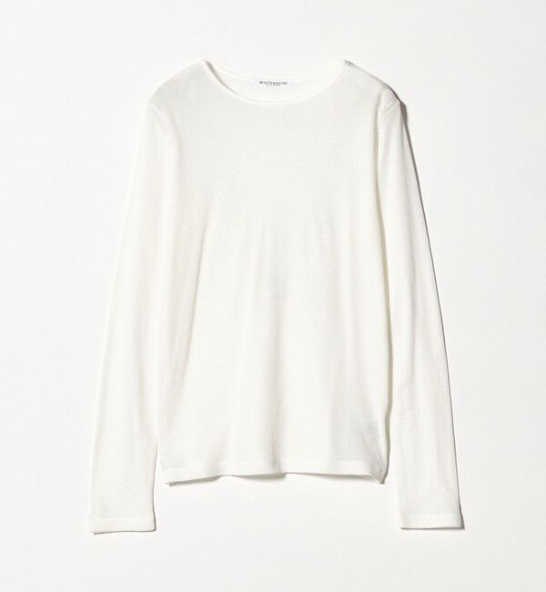 BEAUTY&YOUTH UNITED ARROWS「ハイツイストコットン シアークレープ ロングスリーブTシャツ」|Tシャツ・カットソー|